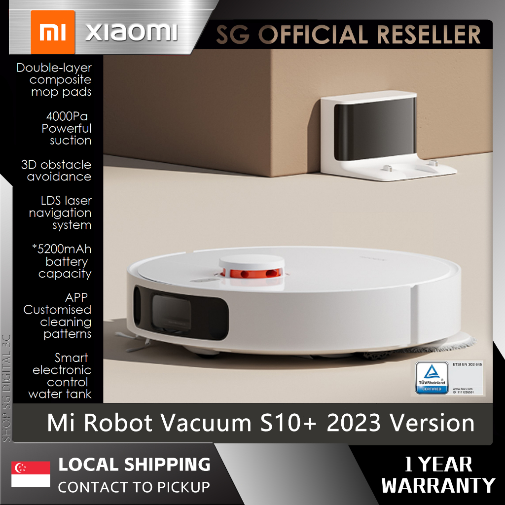 Robot Vacuum Cleaner S10+ XIAOMI Dreame Wet and Dry with Mop Clean