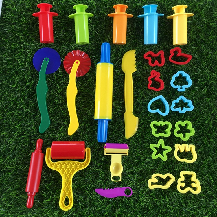 23PCS DIY Slime Plasticine Mold Modeling Clay Kit Slime Plastic Play ...