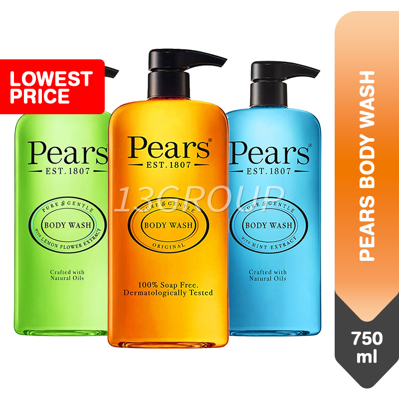 Pears Body Wash Pure & Gentle (Assorted), 500ml750ml Shopee Singapore