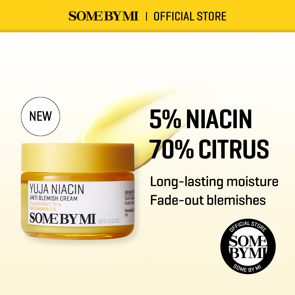 SOMEBYMI YUJA Niacin anti blemish cream 60g [Niacinamide, Vitamin C, blemish care, brightening