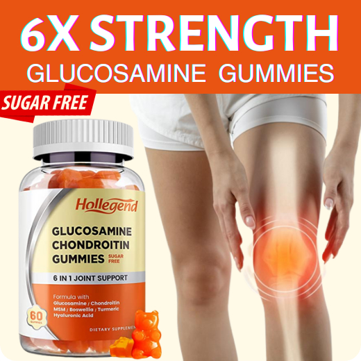 6X Strength Glucosamine 1500mg Gummies Chondroitin MSM Turmeric