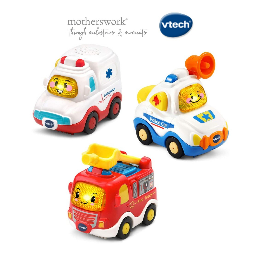 Vtech Toot-Toot Drivers 3 Car Pack Rescue Vehicles | Shopee Singapore