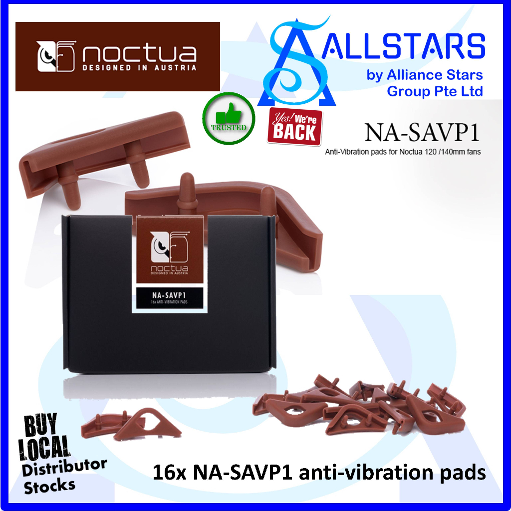 NOCTUA NASAVP1 Anti Vibration Pads for Noctua 120mm/140mm Fans (16x