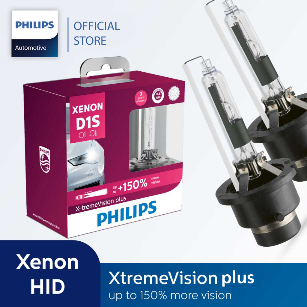 Philips Xenon X-treme Vision Plus HID Headlight Bulb GEN2 (Twin ...