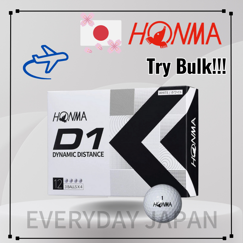 [Direct from Japan] HONMA D1 DYNAMIC DISTANCE White 1 Dozen(12 Golf