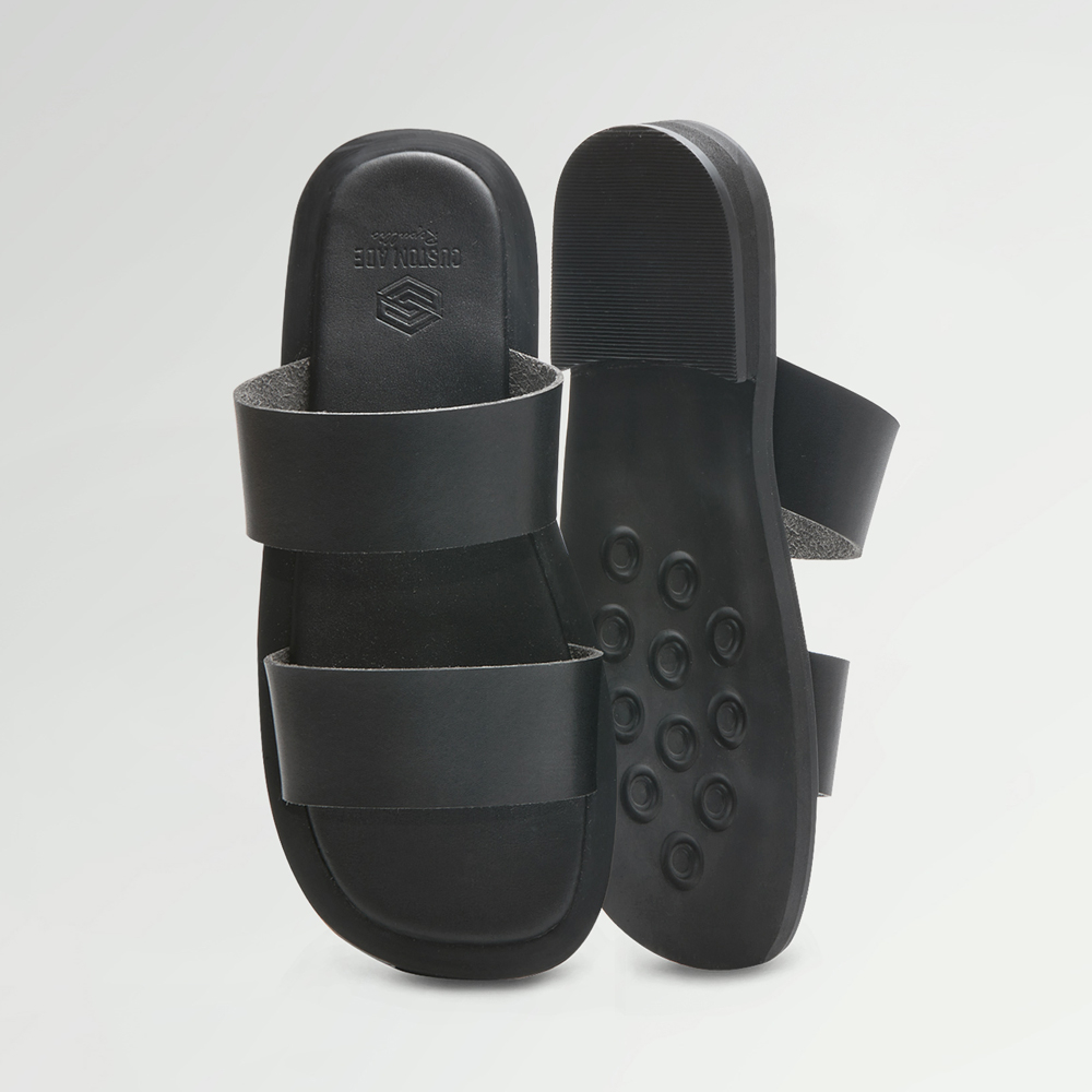 [CUSTOMADE REPUBLIC] 3cm Squared toe Unisex slippers/Women's sandals ...