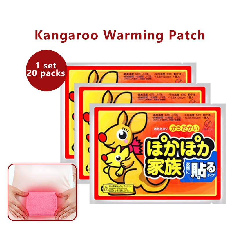 20 packs of Kangaroo Warming Patch Heating bag Heating pack Shopee