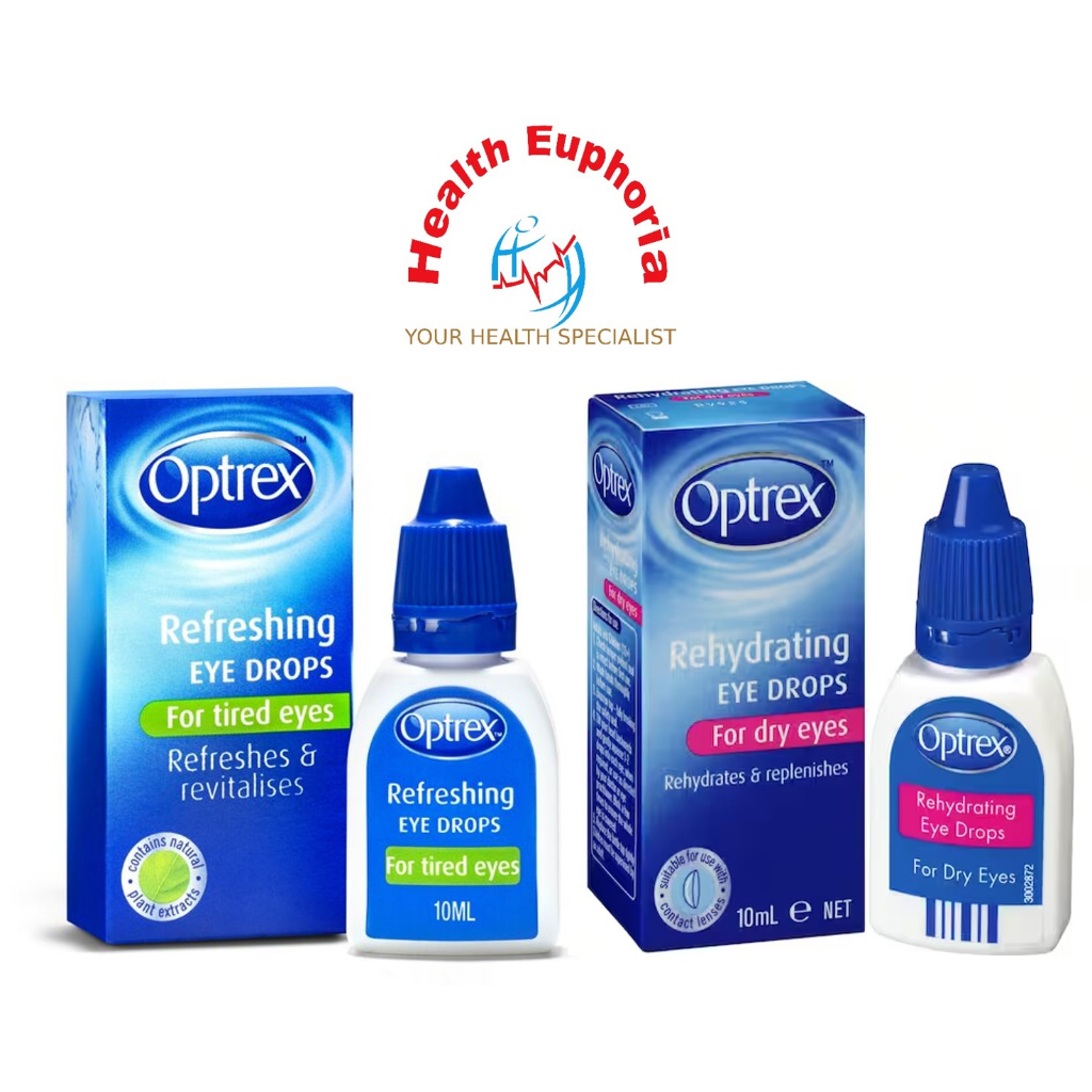 OPTREX REFRESHING EYE DROPS FOR TIRED EYES 10ML/OPTREX REHYDRATING EYE ...