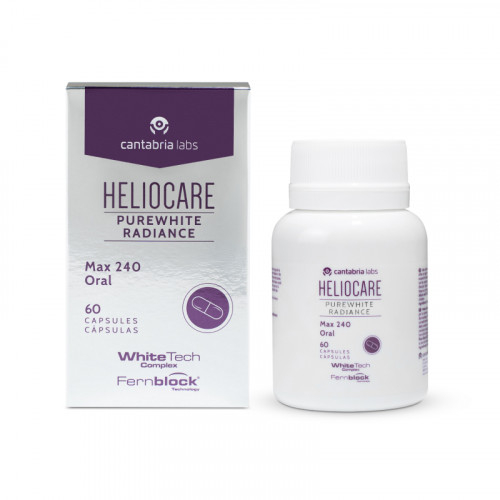 Heliocare PureWhite Radiance Max 240 Oral, 60 Capsules (with free gift ...