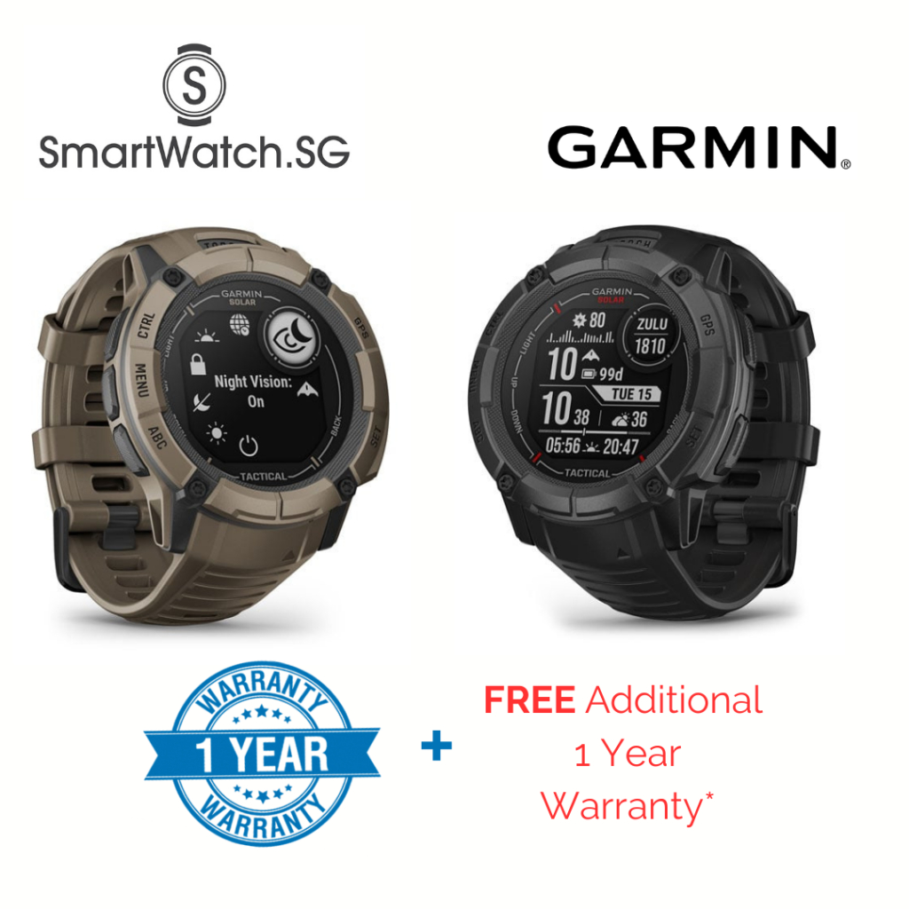 Garmin Instinct 2X Solar Tactical Edition Rugged GPS Smartwatch