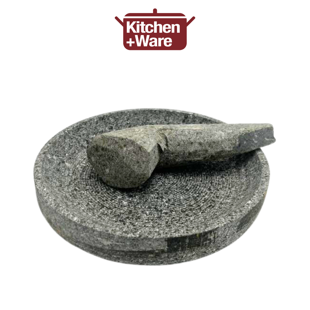 Mortar and Pestle / Batu GIling Indonesia / Stone Grinder (16cm/ 18cm/ 20cm/ 24cm) Shopee