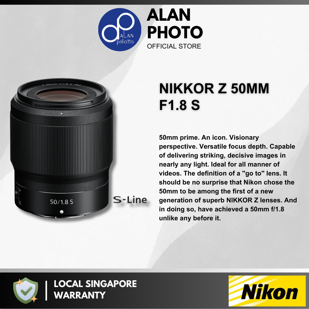 Nikon NIKKOR Z 50mm S Lens Nikon Singapore Warranty