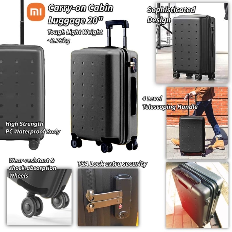 Xiaomi cheap luggage size