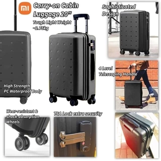 Xiaomi Luggage 20" or Ninetygo 20 inch expanable cabin / Tough design / cabin size / TSA Lock / Smooth Wheel