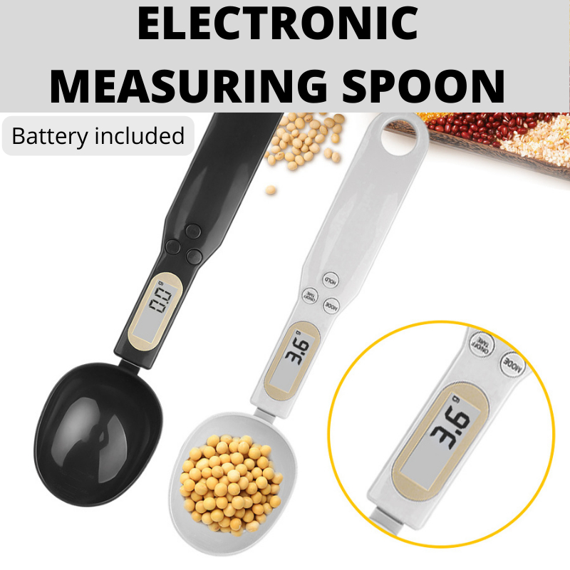 Electronic Measuring Spoon With LCD Display Kitchen Scale | Shopee ...