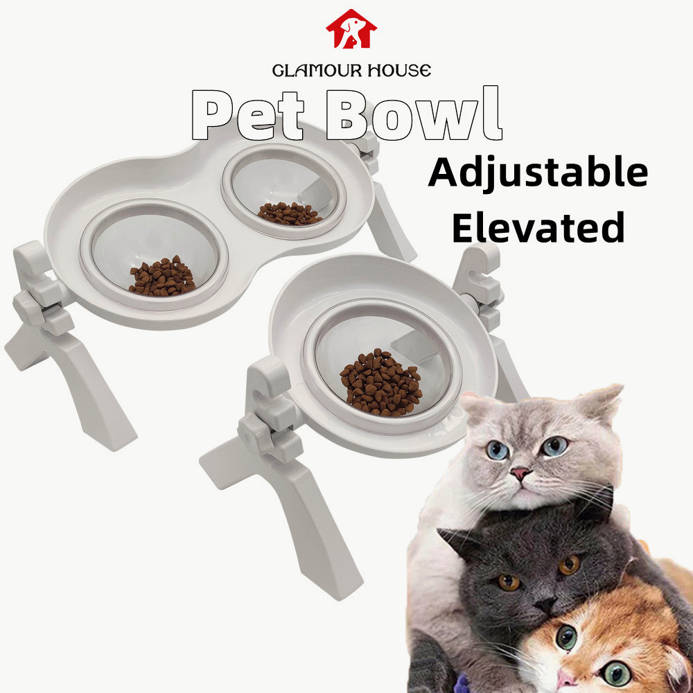 SG Elevated Pet Bowl Adjustable Cat Food Bowl Dog Water Bowl 360