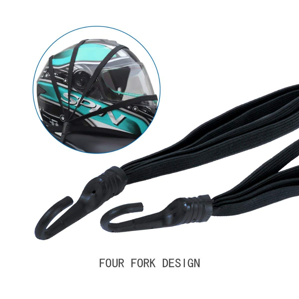 T2P Helmet Luggage Rope Motorcycle Bungee Cord Helmet Belt S Hook ...