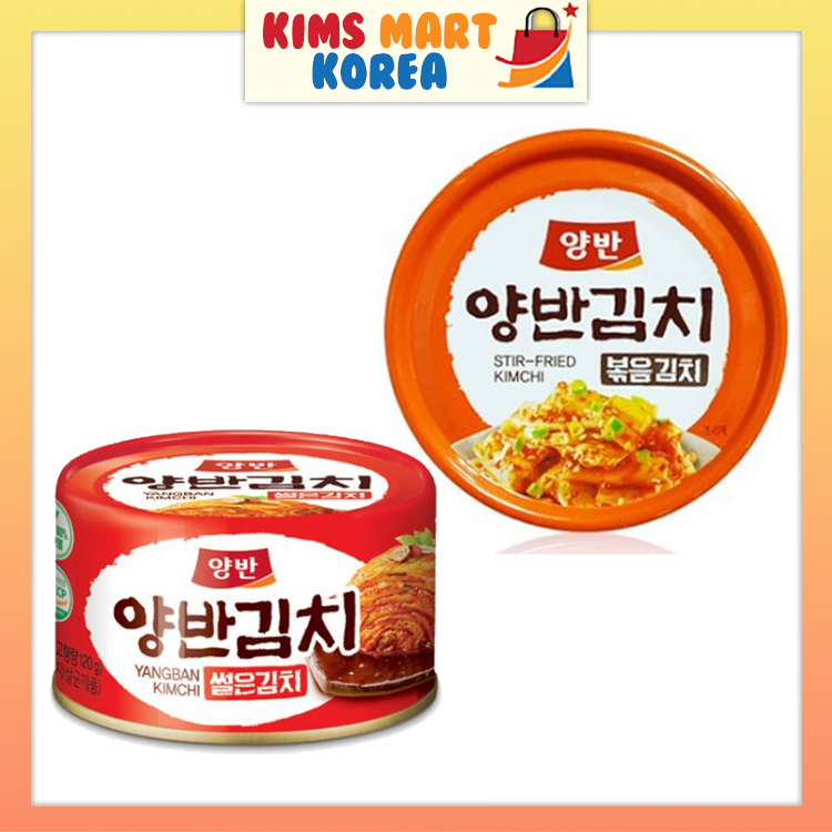 Yangban Korean Kimchi Original Kimchi, Stirfried Kimchi Canned Food