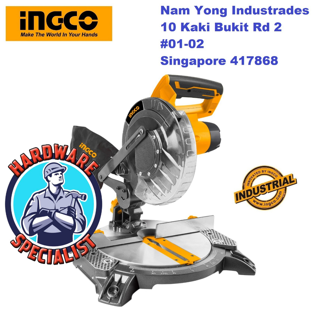 Ingco BMS14002 1400Watt 210mm Mitre Saw Shopee Singapore