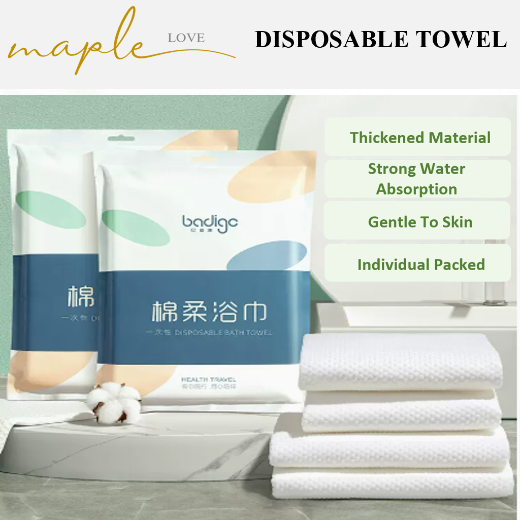 [SG Ready Stock] 140cm X 70cm Disposable Travel Towel Sports Towel
