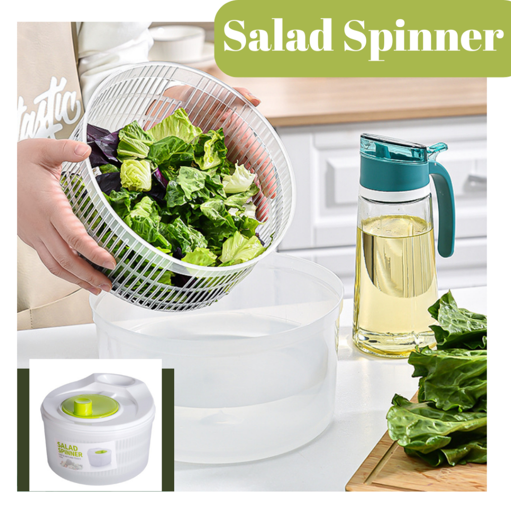 Kitchen Salad Spinner Large 5L Capacity. | Shopee Singapore