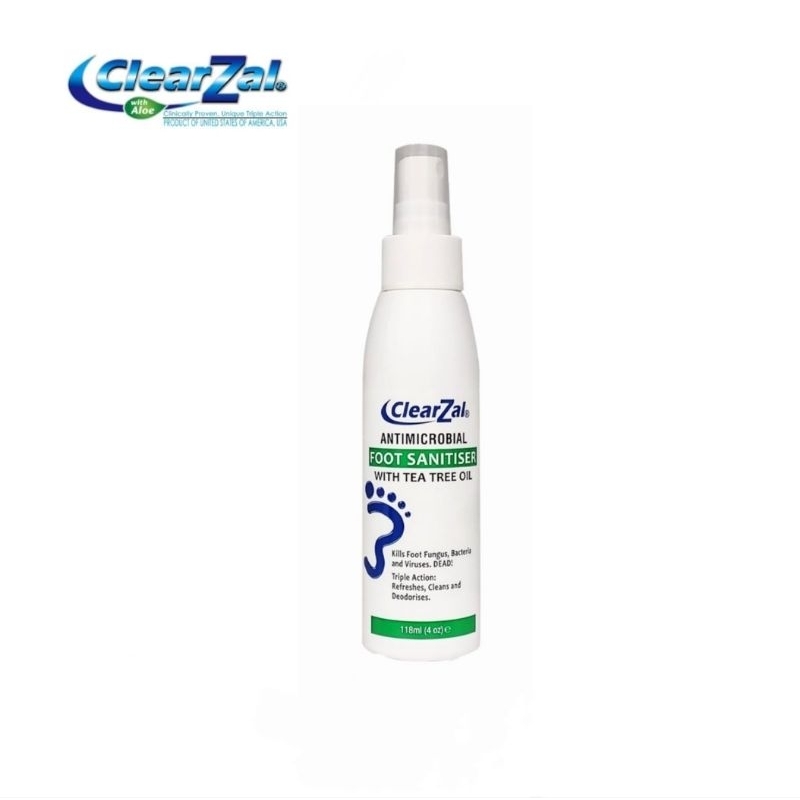 ClearZal Foot Sanitizer kills 99 of fungus and bacteria which may