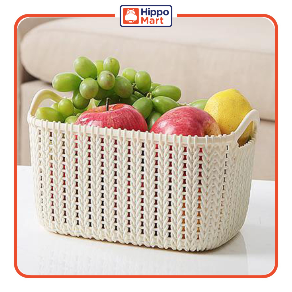 HippoMart Basket Weaving Rattan Designer with Slim Handle [Multiple ...
