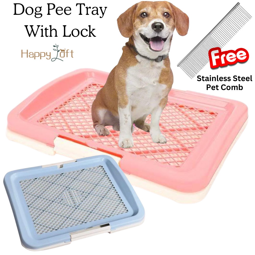 [SG SELLER] Dog Pee Tray Dog Potty Tray Dog Pee Tray With Lock Dogs