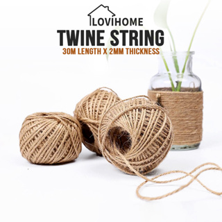 Hemp Cords Jute Twine String Rope Craft Threads DIY Wrapping 1.5mm 2mm 3mm  5mm