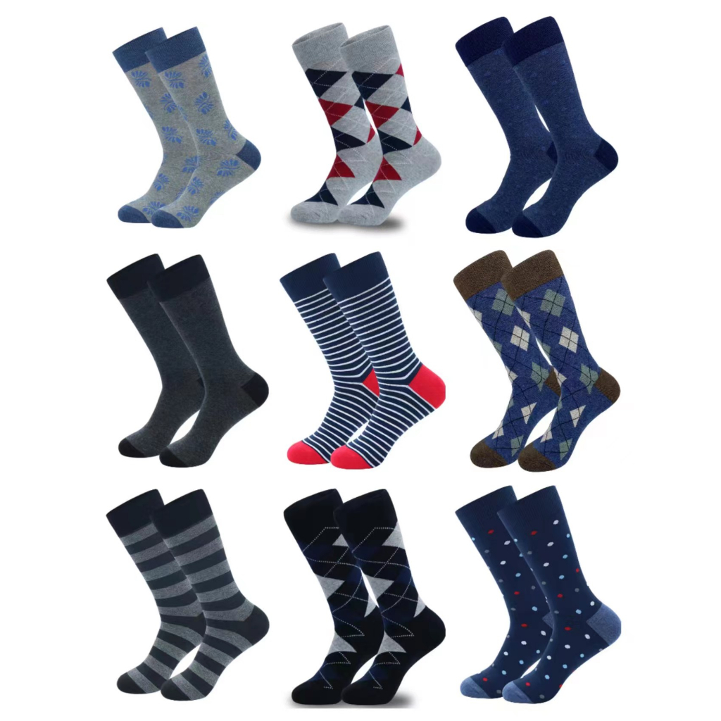 Long Socks /Men Classic Casual Socks /Size EU 38-43/ Casual Fashion Men ...