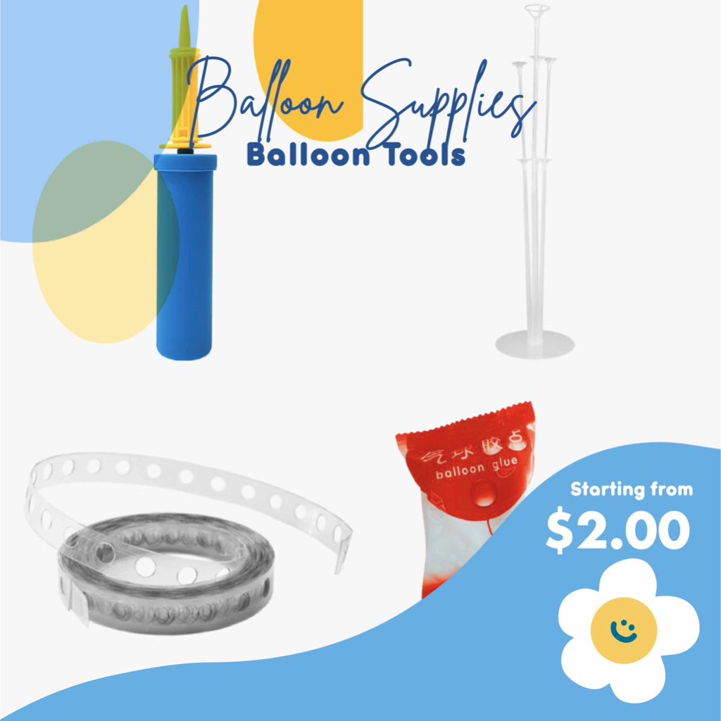 🇸🇬🚚 [INSTOCK] Balloon Accessories water glue dots and balloon pump and