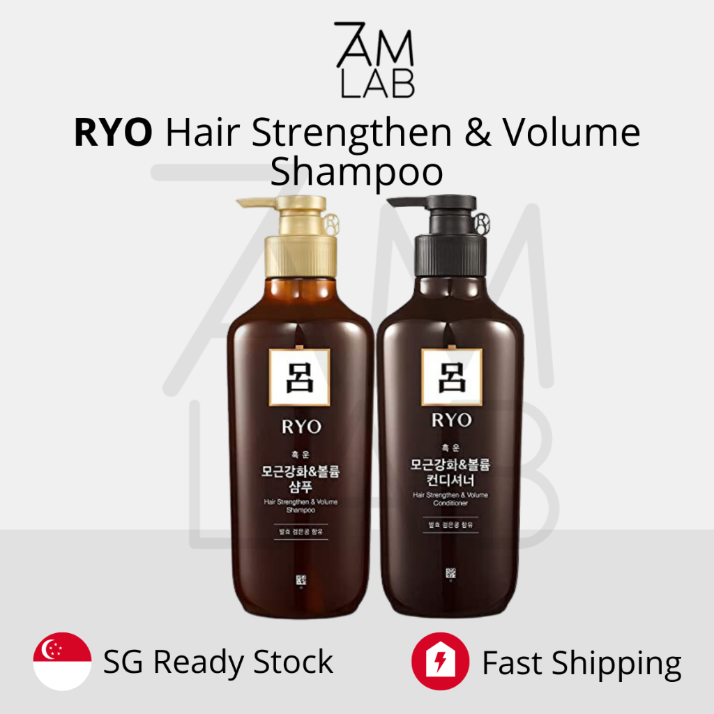 (SG STOCK) RYO Hair Strength and Volume Shampoo & Conditioner 550ml