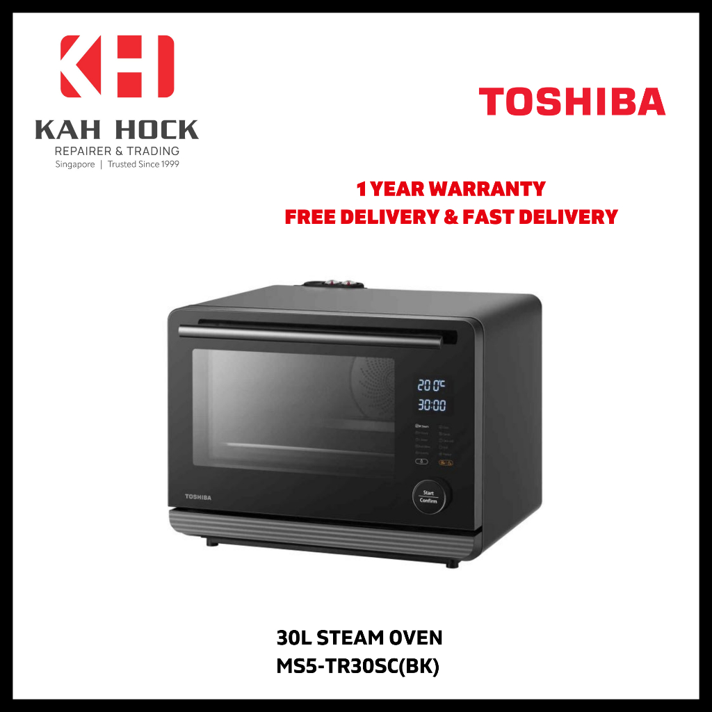 TOSHIBA MS5-TR30SC(BK) 30L STEAM OVEN - 1 YEAR MANUFACTURER