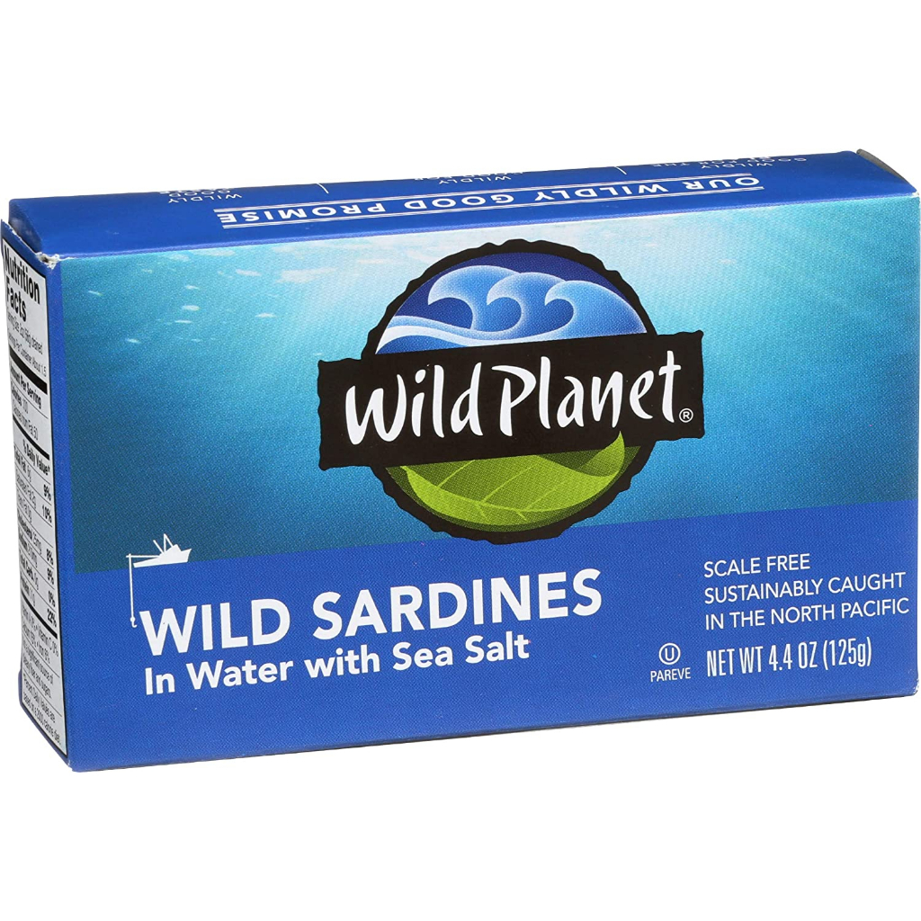 Wild Wild Sardines In Water with Sea Salt, 4.4 oz (125 g