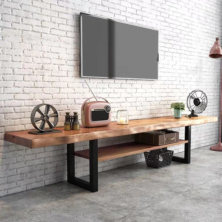 HADLEY Rustic Solid Wood TV Console | Shopee Singapore