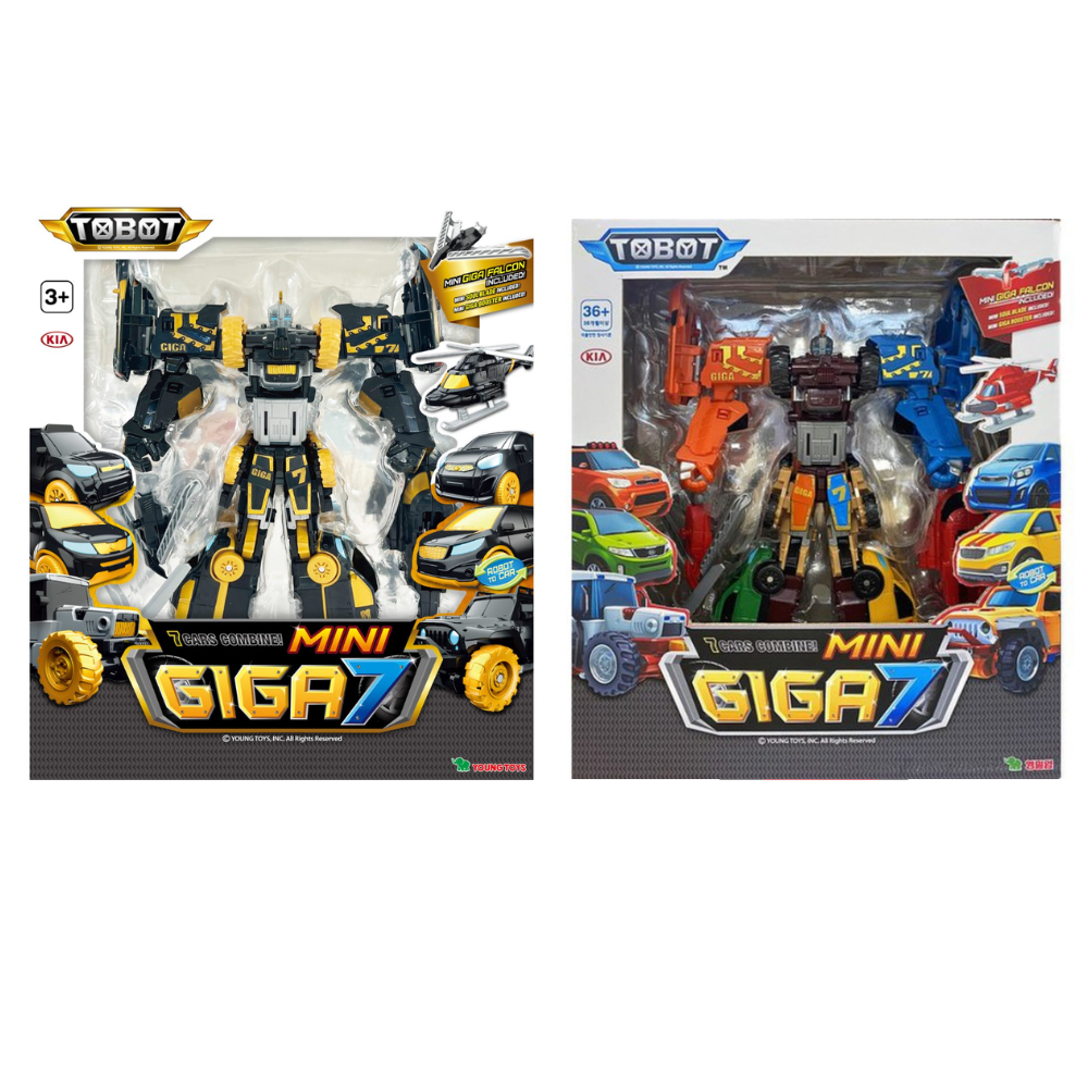[TOBOT]7 Cars combine Giga 7 Robot to Car Transformation | Shopee Singapore