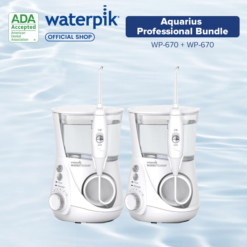 Waterpik Wp 670 Bundle Aquarius Professional Water Flosser Shopee