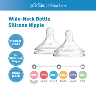 Medela Nipple Teat Slow Flow Standard Neck x2