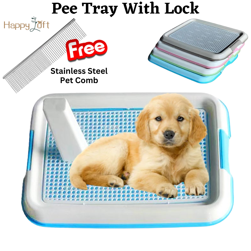 Dog pee tray Pet Toilet Pets Pee Tray Flat Plate with Lock / Puppy Potty Tray Pee Pad Dog