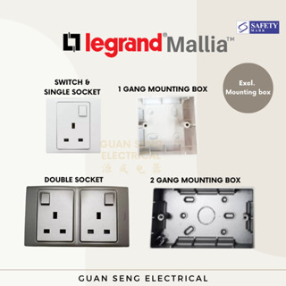 [SG Seller] Legrand Mallia Switch Socket White Light Silver Dark Silver ...