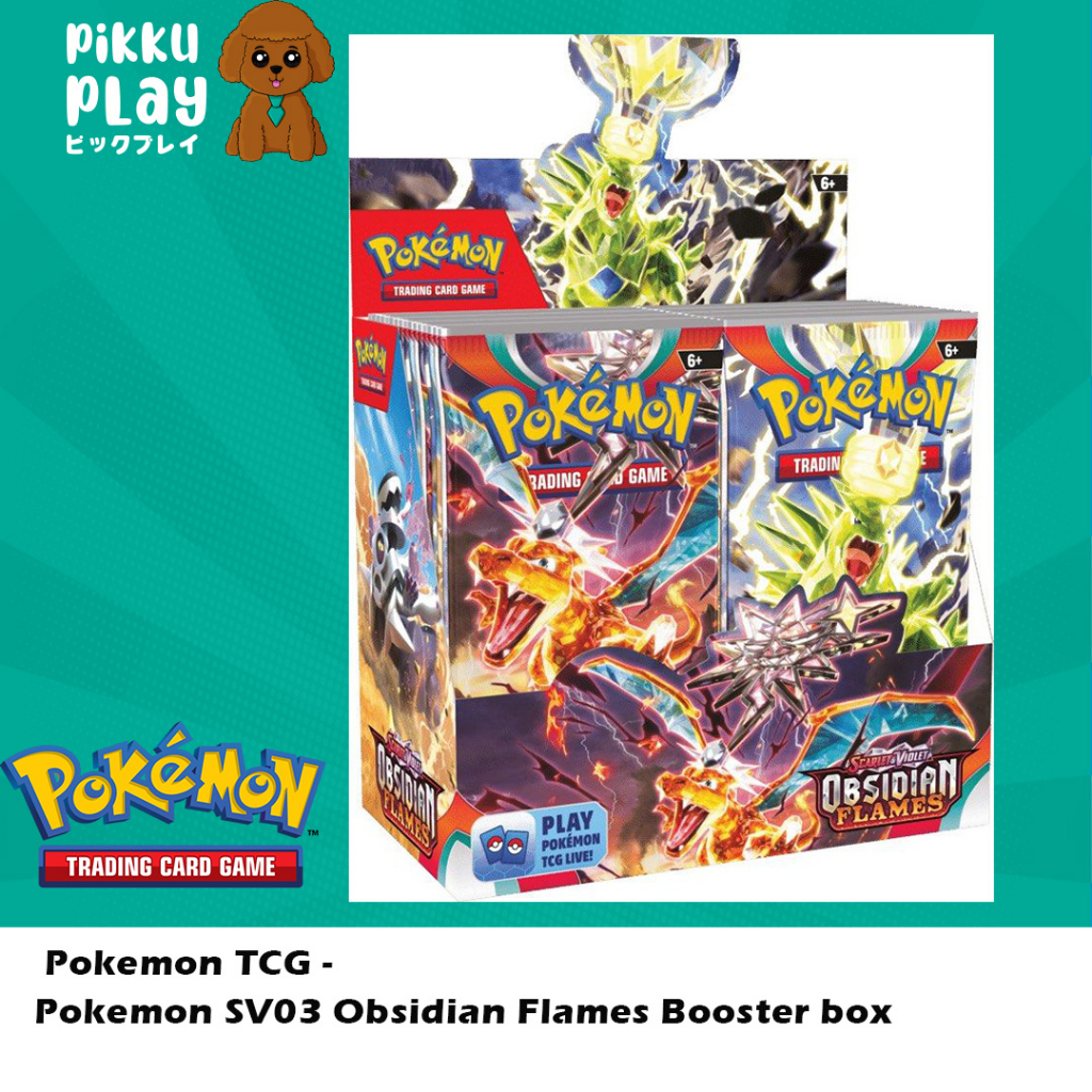 Pokemon TCG SV03 Obsidian Flames Booster box Shopee Singapore