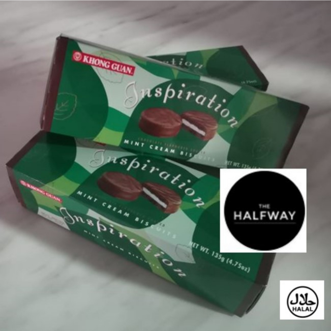 Khong Guan Inspiration- Chocolate Mint Cookies 8pcs/box 135g.Halal