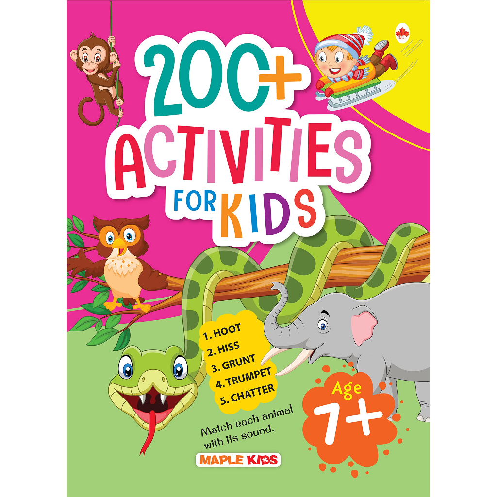 Activity Book/Brain Activity Book for Kids - 200+ Activities Age 5 /Age ...