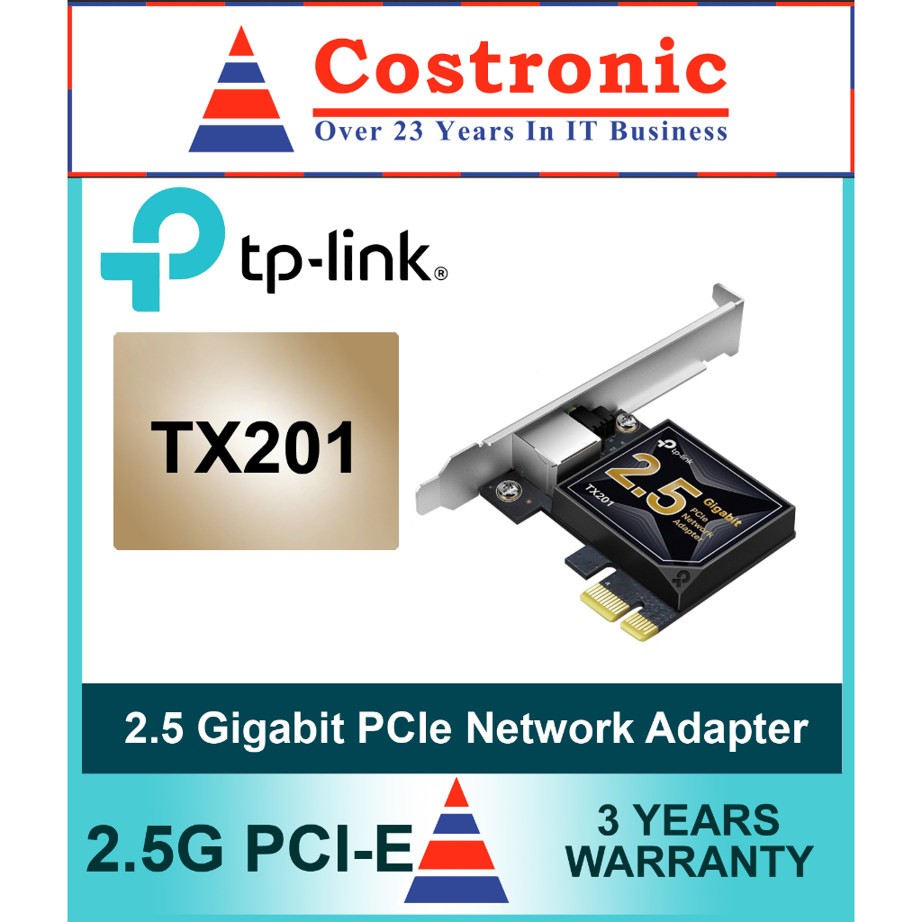 TP-Link TX201 2.5 Gigabit PCI Express Network Adapter ( 3 years local ...