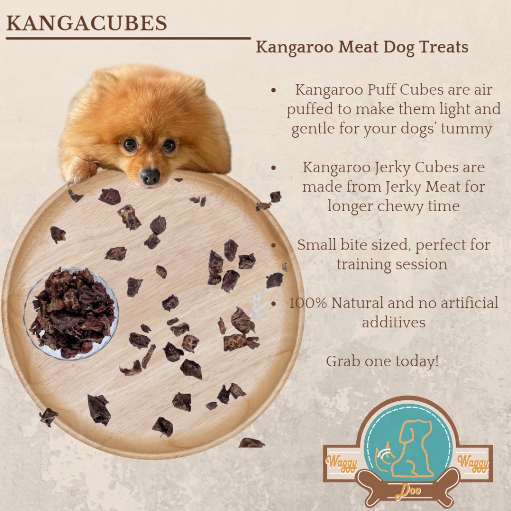 Kangaroo Cubes Dog Treats Dehydrated Dog Treats 50/100/200g