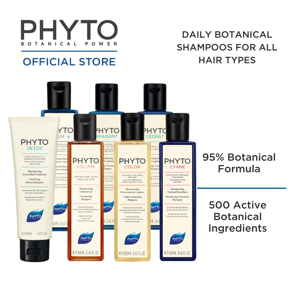 Phyto Shampoos Hair Loss, Oily, Dandruff, Sensitive Scalp, Fine, Color