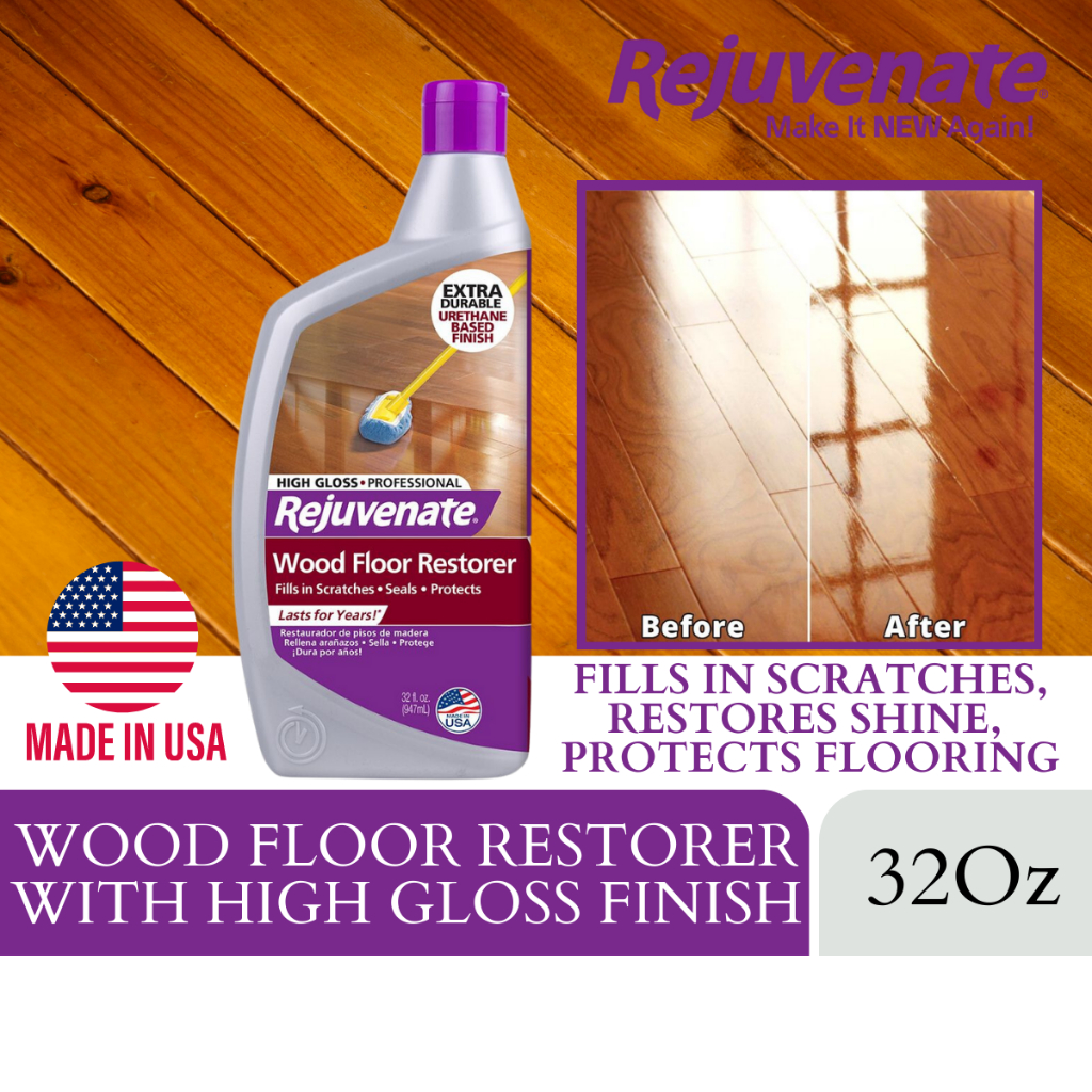 Rejuvenate Professional Wood Floor Restorer High Gloss Finish 32Oz RJ ...