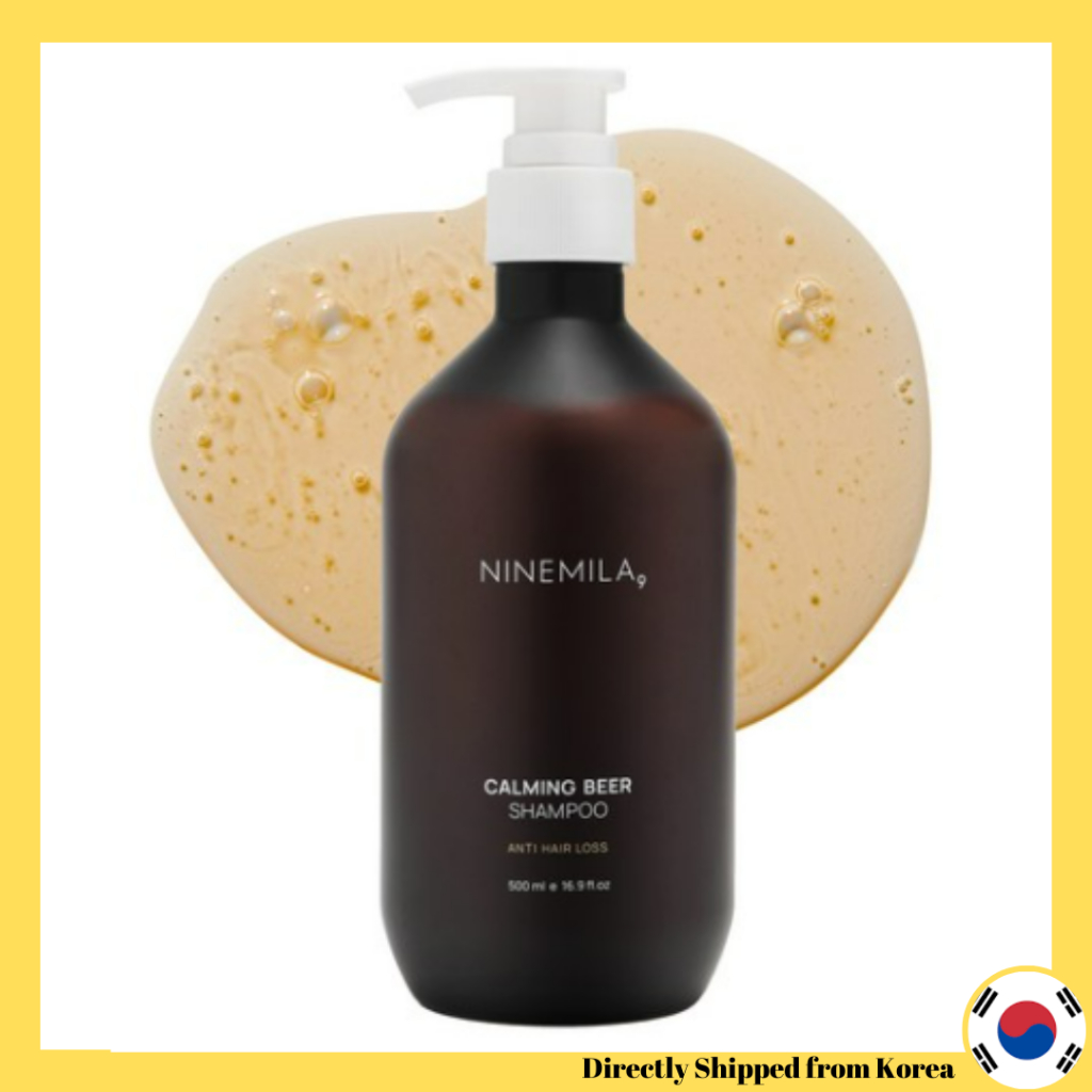 [Ninemila] Calming Beer Shampoo 500ml(Anti Hair Loss) Brewer's Yeast