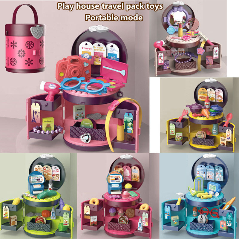 [SG]Children Simulation Pretend Play Portable Suitcase, Bucket Bag Toys ...