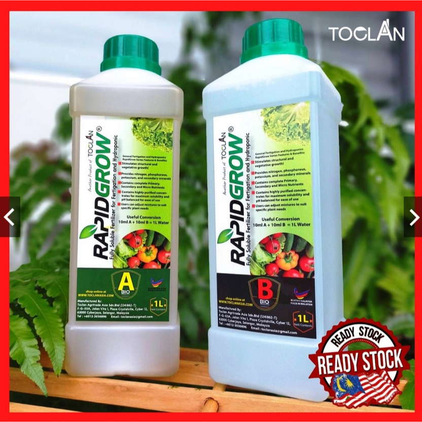 [SG READY STOCK] 2L RapidGrow Hydroponic Liquid Fertilizer And